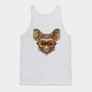 Wise-Guy Aye-Aye: The Spectacled Scholar Tank Top